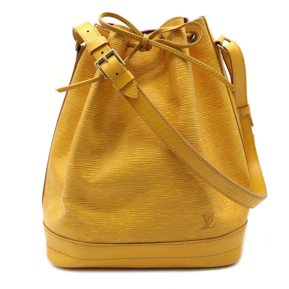 Louis Vuitton Epi Noe Drawstring Shoulder Bag Hobo Tassili Yellow
